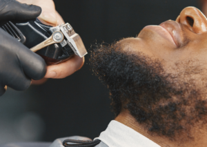 Beard Being Shaved